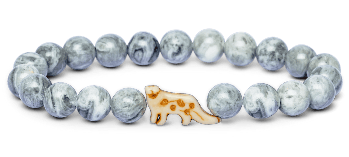Support Snow Leopard Conservation Fund with this stunning Snow Leopard Tracking Bracelet
